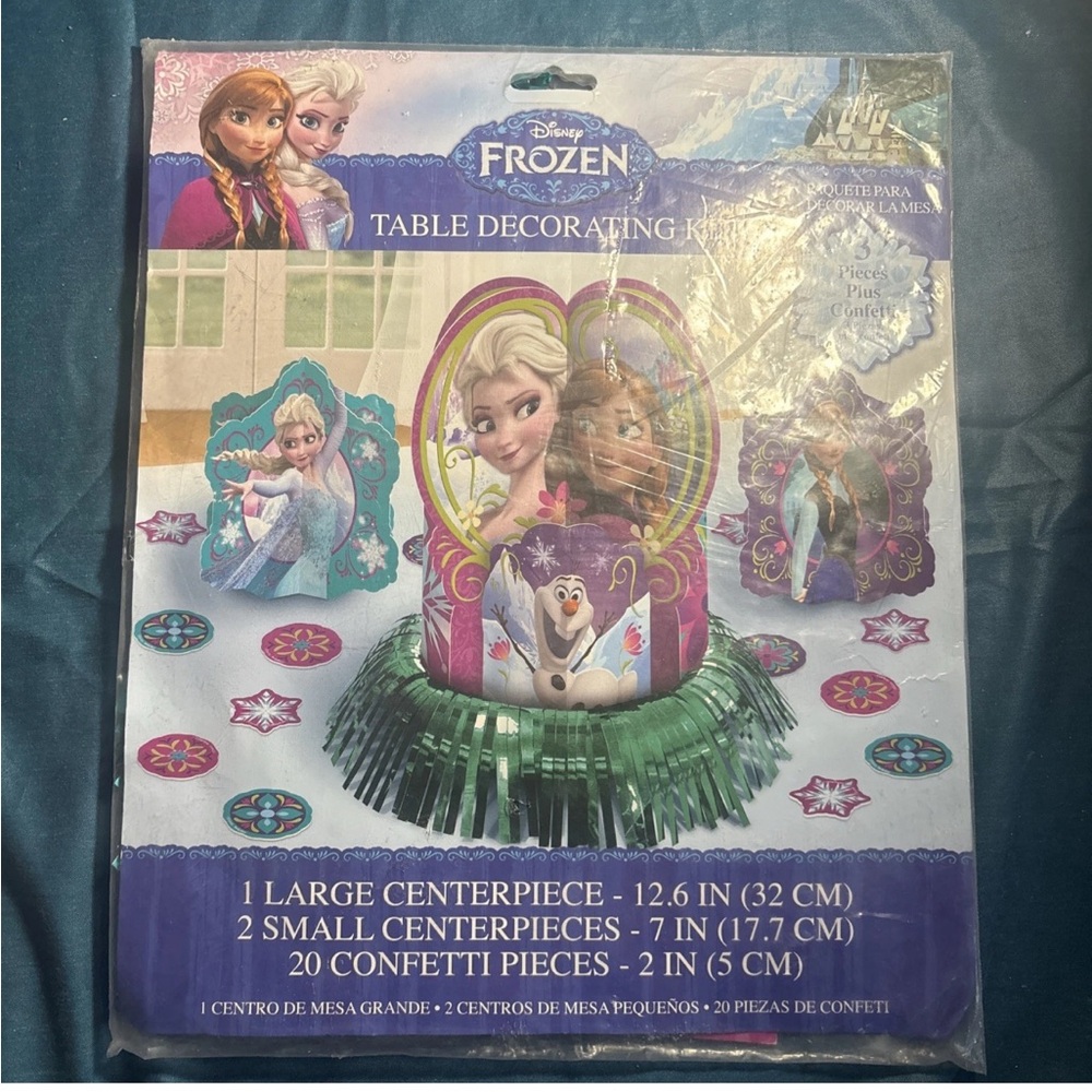 Disney Frozen Table Decor Kit - Green and Blue